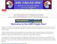 Tablet Screenshot of amceaglesden.com